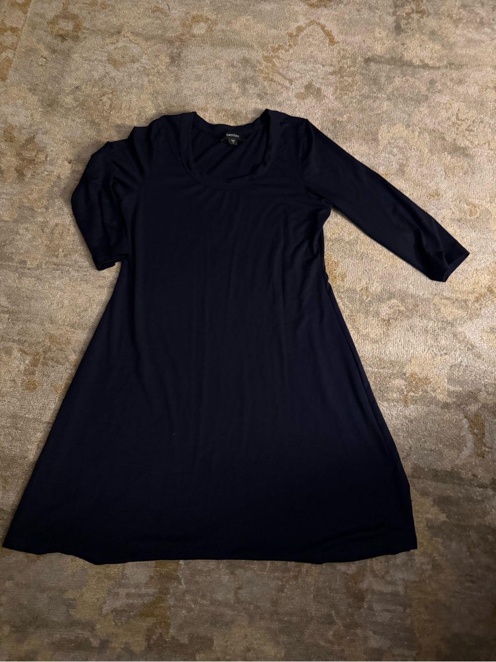 Black Karen Kane Scoop Neck A-Line Dress